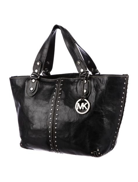 michael kors purse with studs|Michael Kors shoulder tote bag.